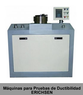 Máquinas para pruebas de Ductibilidad Erichsen